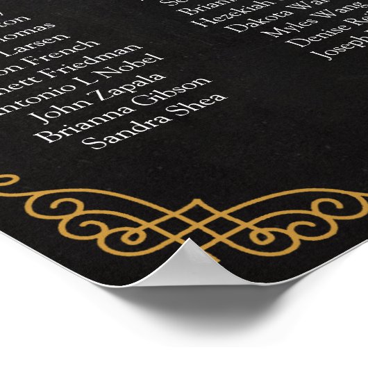 Weddenschappen, kalligrafie, aangepaste kleuren poster (Hoek)