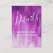 Weddenschappen maken een paarse kaart voor kunstbe (Voorkant)