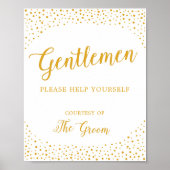 Weddenschappen - Mannen Bathroom Basket Confetti Poster (Voorkant)