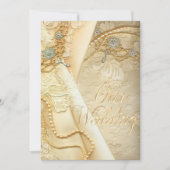  weddenschappen met een kant en oorspuwen kaart (Voorkant)