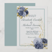 Weddenschappen met een platte puistblauwe goudwedd aankondiging (Voorkant / Achterkant)