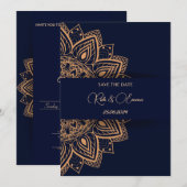 Weddenschappen met elegant design kaart (Voorkant / Achterkant)