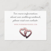 Weddenschappen met extra behuizing informatiekaartje (Achterkant)