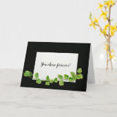 Weddenschappen met felicitaties kaart (Gele Bloem)