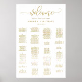 Weddenschappen met Gold Bouncy Script Poster (Voorkant)