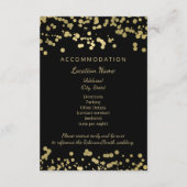 Weddenschappen met Gold Foil-Confetti Informatiekaartje (Achterkant)