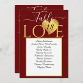 Weddenschappen met gouden hartslagkaarten aankondiging (Voorkant / Achterkant)