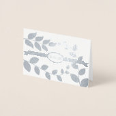 Weddenschappen met Initialen aangepaste tekst Folie Kaarten (Voorkant)