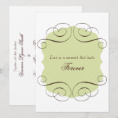 Weddenschappen met liefdesofferte kaart (Voorkant / Achterkant)