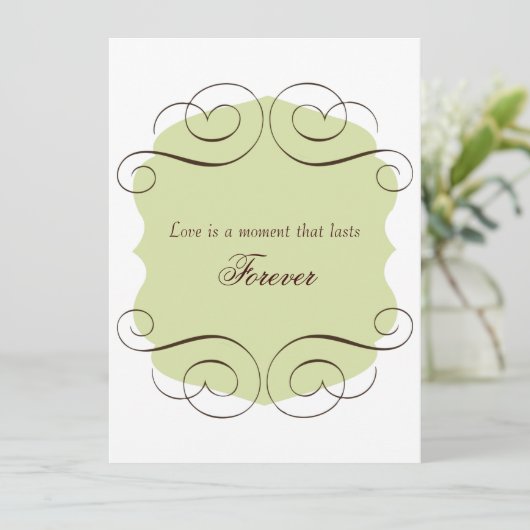 Weddenschappen met liefdesofferte kaart (Staand voorkant)