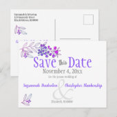 Weddenschappen met minimalistische magenta Berries Aankondigingskaart (Voorkant / Achterkant)