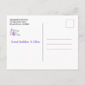 Weddenschappen met minimalistische magenta Berries Aankondigingskaart (Achterkant)