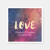 Weddenschappen met prachtige Star Nebula-constella Servet (Voorkant)