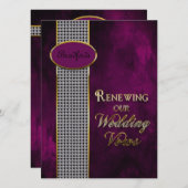 Weddenschappen met renewing Vows - Uitnodiging Paa (Voorkant / Achterkant)