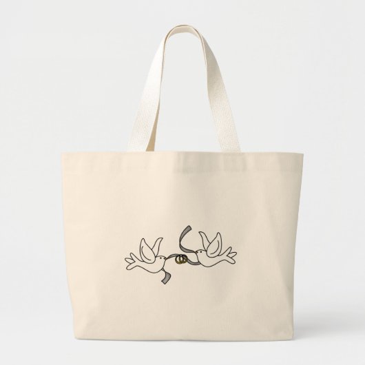 Weddenschappen met Rings Bag Grote Tote Bag (Voorkant)