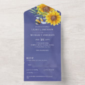 Weddenschappen met RSVP-bijen All In One Uitnodiging (Binnen)