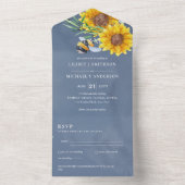 Weddenschappen met RSVP-bijen All In One Uitnodiging (Binnen)