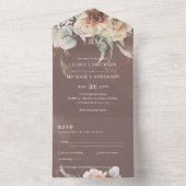 Weddenschappen met RSVP | BOHO Pampas Grass All In One Uitnodiging (Binnen)