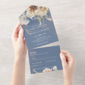 Weddenschappen met RSVP | BOHO Pampas Grass All In One Uitnodiging (Afscheurbaar)