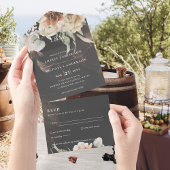 Weddenschappen met RSVP | BOHO Pampas Grass All In One Uitnodiging