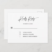 Weddenschappen met rsvp briefkaart (Voorkant / Achterkant)