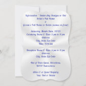 Weddenschappen met Tortelduifjes, blauw hart Kaart (Achterkant)