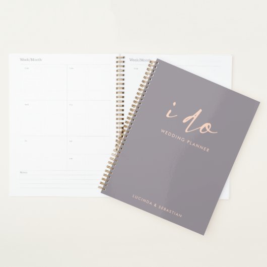 Weddenschappen | Moderne minimale legant die ik do Planner (Display)