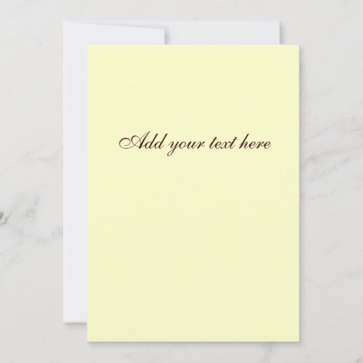 Weddenschappen Monogram Brown Ivory Damask Kaart (Achterkant)