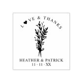 Weddenschappen Namen en Dates hicTrendy Botanische Rubberstempel (Afrduk)