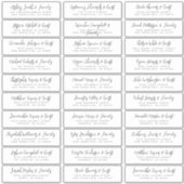 Weddenschappen Names Modern Simple Black en White Sticker (Voorkant)