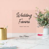 Weddenschappen nemen een minimalistisch pleidooi acryl bord (Huwelijk)