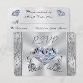 Weddenschappen of Jubilea, RSVP met menukeuze, Kaart (Voorkant / Achterkant)