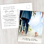 Weddenschappen Ontvangen Foto Opslaan Datum Aankondigingskaart<br><div class="desc">De aankondiging van de bruiloft en bewaart de datum voor een receptie of een partij om uw verkleining of kleinere privé bruiloft te vieren. Op de voorzijde staan je favoriete trouwfoto, je voornamen en bruiloft- en receptiedata. De omgekeerde eigenschappen "sparen de Datum voor Ons gelukkig Ooit na Partij"in een mengeling...</div>