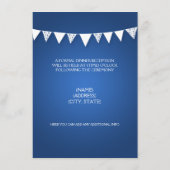 Weddenschappen Ontvangen liefde Bunting Monogram B Informatiekaartje (Achterkant)