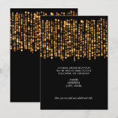 Weddenschappen Ontvangen met moderne gouden lichte Kaart (Voorkant / Achterkant)