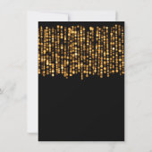 Weddenschappen Ontvangen met moderne gouden lichte Kaart (Achterkant)