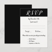 Weddenschappen Ontvangen of Partij 3 Keuzen RSVP (Voorkant / Achterkant)