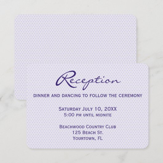 Weddenschappen Ontvangen Paarse harten Kaart (Voorkant / Achterkant)