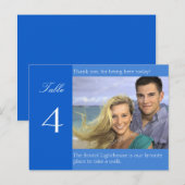 Weddenschappen Ontvangst Aangepaste foto Tabelnumm Briefkaart (Voorkant / Achterkant)