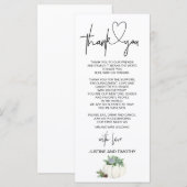 Weddenschappen Ontvangst Dank je Thanksgiving voor Menu (Voorkant / Achterkant)