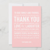 Weddenschappen Ontvangst Hartelijk dank Bedankkaart (Voorkant)