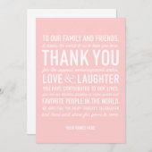 Weddenschappen Ontvangst Hartelijk dank Bedankkaart (Voorkant / Achterkant)