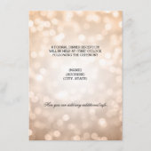 Weddenschappen Ontvangst koper Glitter Lights Informatiekaartje (Voorkant)