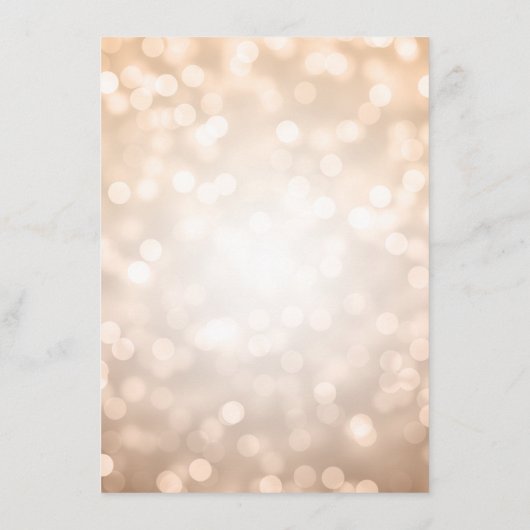 Weddenschappen Ontvangst koper Glitter Lights Informatiekaartje (Achterkant)