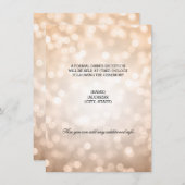 Weddenschappen Ontvangst koper Glitter Lights Informatiekaartje (Voorkant / Achterkant)