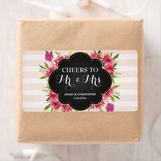 Weddenschappen Ontvangst Mini Champagne Label Flor (Insitu)