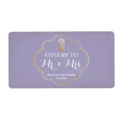 Weddenschappen Ontvangst Mini Champagne Label Pine (Voorkant)