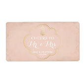 Weddenschappen Ontvangst Mini Champagne Label Pine (Voorkant)