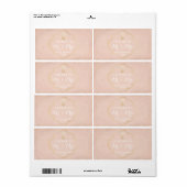 Weddenschappen Ontvangst Mini Champagne Label Pine (Full Sheet)