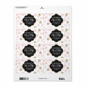 Weddenschappen Ontvangst mini champagne Label Polk (Full Sheet)